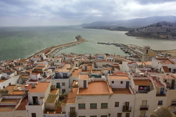 Vista Desde Parte Superior Peniscola Costa España — Foto de Stock