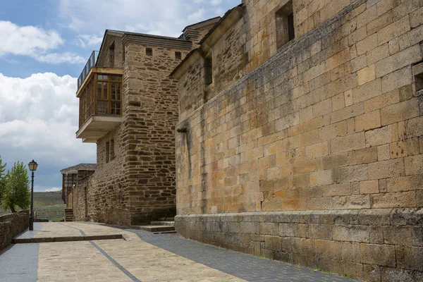 Antico Castello Case Puebla Sanabria Castilla Leon Spagna — Foto Stock