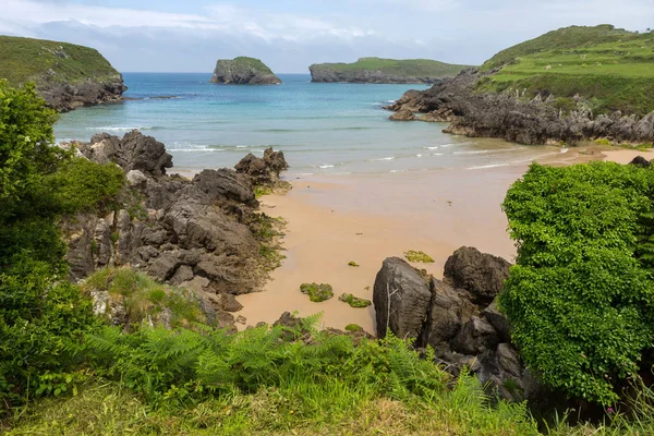 Strand Van Barro Llanes Picos Europa Spanje — Stockfoto