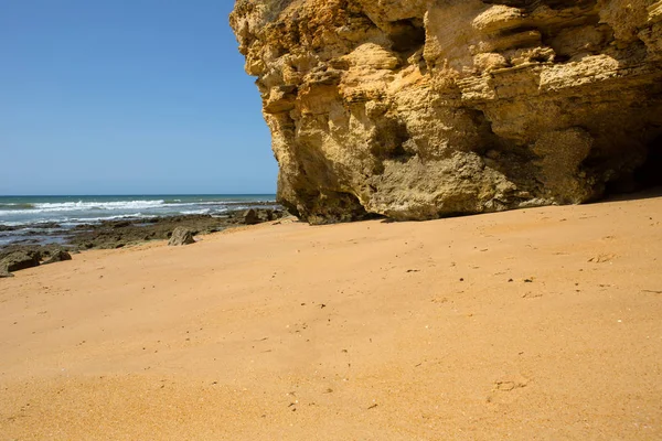 Krásná Pláž Albufeira Algarve Jižně Portugalska — Stock fotografie