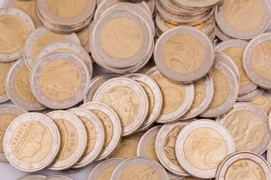 Euro para madeni para büyük miktarda