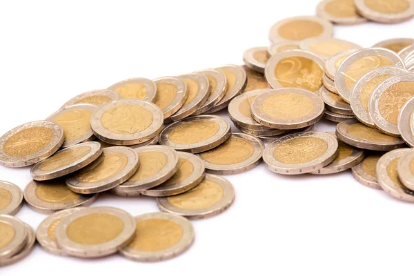 Monedas en euros —  Fotos de Stock