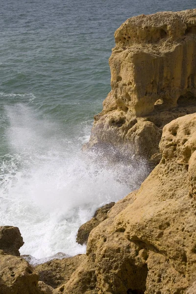 Costa del Algarve en Carvoeiro — Foto de Stock