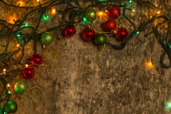 Christmas decoration with lighting — Stock Photo, Image