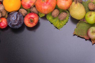 sonbahar natürmort, kopya alanı