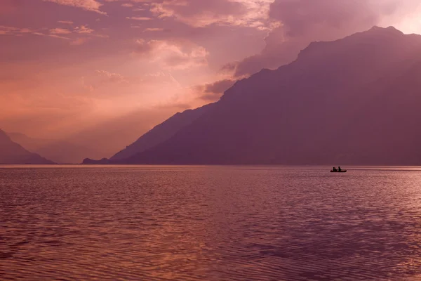 Tramonto a brienz — Foto Stock