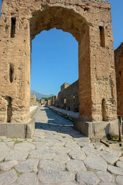 Rovine dell'antica città romana di Pompei — Foto Stock