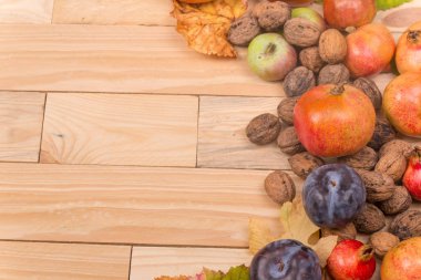 sonbahar natürmort, kopya alanı