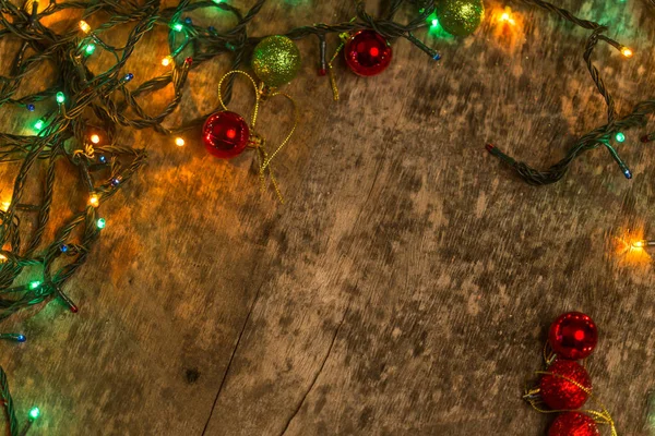 Juldekoration med belysning — Stockfoto