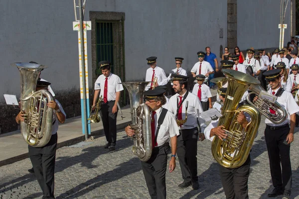 Procissão da Senhora da Abadia em Amares, Portugal — Fotografia de Stock