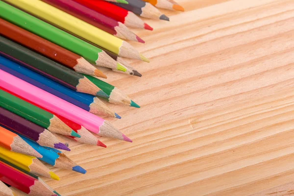 Crayons colorés en bois — Photo