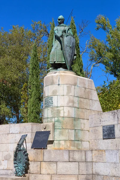 Standbeeld van koning Afonso Henriques — Stockfoto