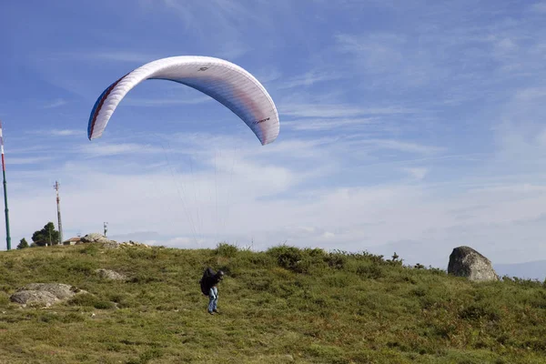 Portekiz 'in kuzeyinde, paragliding Aboua Kupası — Stok fotoğraf