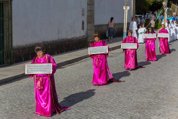 Prozession der senhora da abadia in amares, portugal — Stockfoto