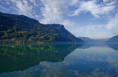 Swiss lake of brienz, İsviçre