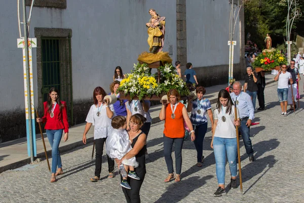 अमरेस, पुर्तगाल में सेन्होरा दा अबाडिया का जुलूस — स्टॉक फ़ोटो, इमेज