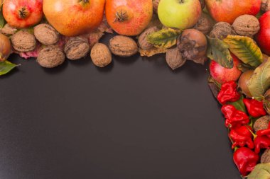 sonbahar natürmort, kopya alanı