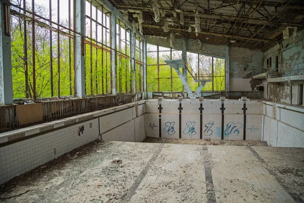 Pool i Tjernobyl — Stockfoto