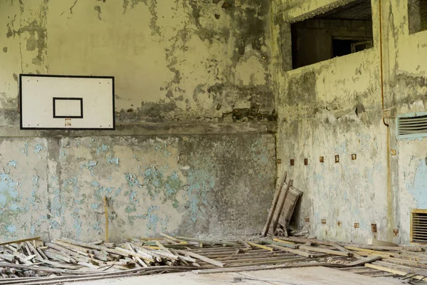 Εγκαταλελειμμένο γυμναστήριο στο Pripyat — Φωτογραφία Αρχείου