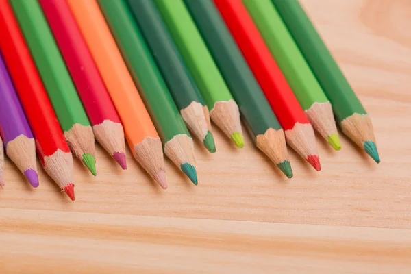 Lápis coloridos de madeira — Fotografia de Stock