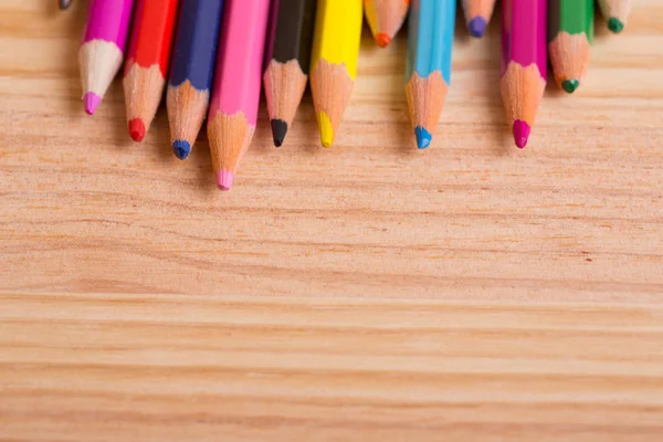 Lápis coloridos de madeira — Fotografia de Stock