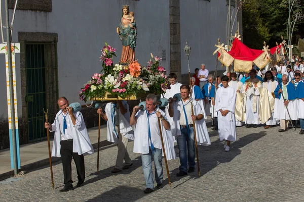 Πομπή των Senhora da Abadia σε Amares, Πορτογαλία — Φωτογραφία Αρχείου