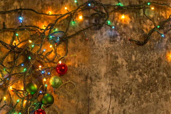 Decoración de Navidad con iluminación — Foto de Stock