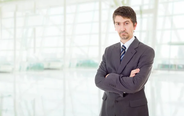 Pensive business man portrait — Stock Photo, Image