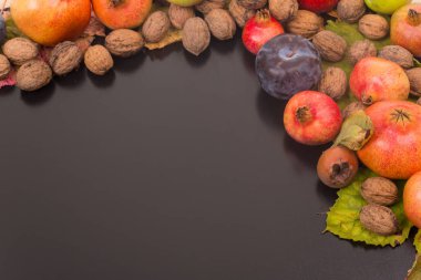 sonbahar natürmort, kopya alanı