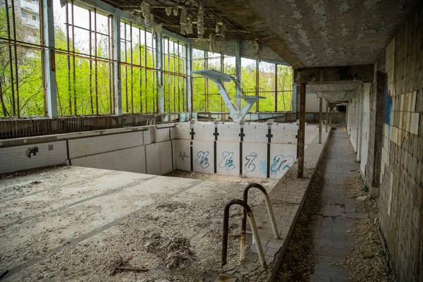 Schwimmbad in Tschernobyl — Stockfoto