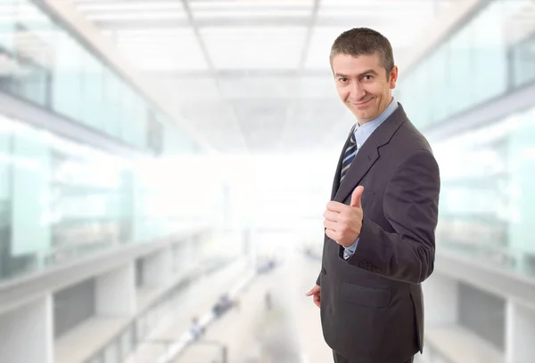 Businessman thumb up — Stock Photo, Image