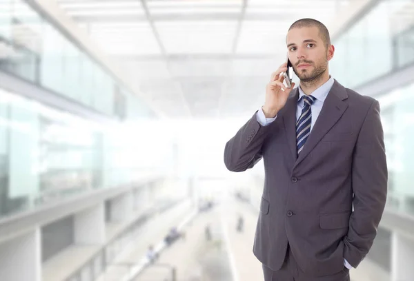 Op de telefoon — Stockfoto