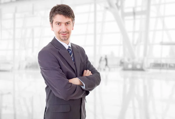 Glücklicher Geschäftsmann — Stockfoto