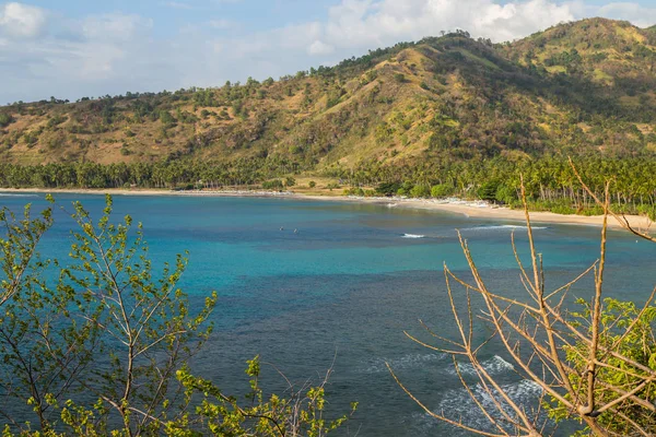 Landskap i Senggigi stranden — Stockfoto