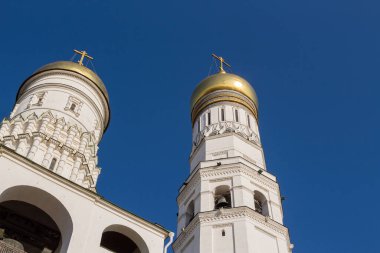 Moskova, Moskova Kremlin, Rusya 'daki Katedral meydanında Büyük İvan' ın Çan Kulesi