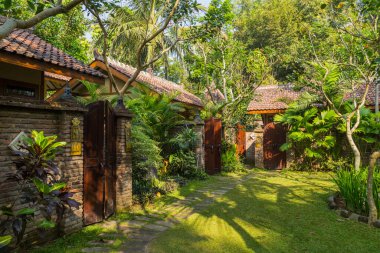 Borobudur yakınlarındaki Budist tapınağı, Magelang, Central Java, Endonezya
