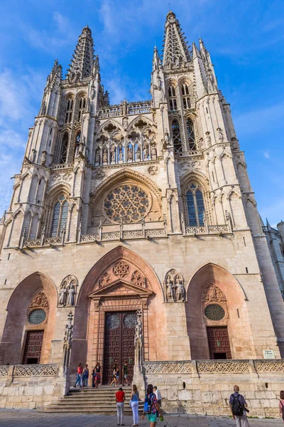 Burgos Španělsko Katedrála Santa Maria Burgos Největším Exponentem Gotiky Španělsku — Stock fotografie