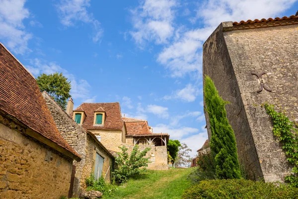 Limeuil Dordogne Region Perigord Akwitania Francja Średniowieczna Wioska Typowymi Domami — Zdjęcie stockowe