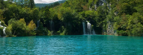 Uitzicht Het Nationaal Park Plitvice Meren Kroatië — Stockfoto
