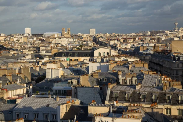 Parijs Frankrijk Daken Van Parijs Bovenaanzicht Van Franse Hoofdstad — Stockfoto