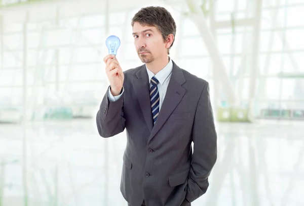 Silly Business Man Lamp Office — Stock Photo, Image