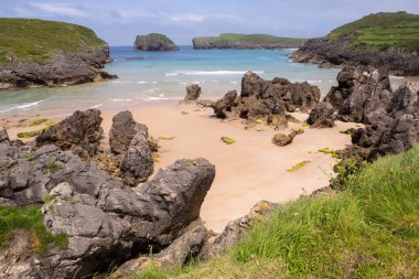 Barro Plajı, Llanes, Picos de Europa, İspanya