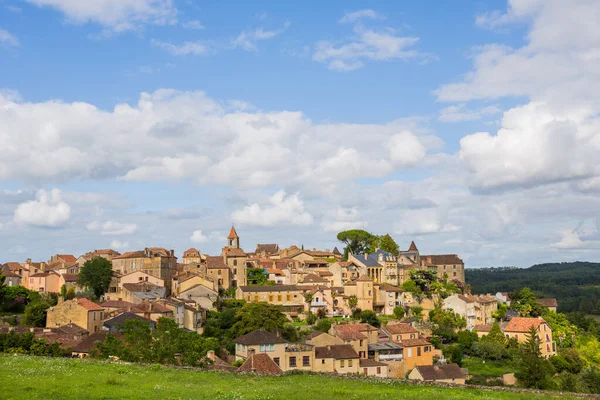 Вид Бельв Красивую Средневековую Деревню Дордони Франция — стоковое фото