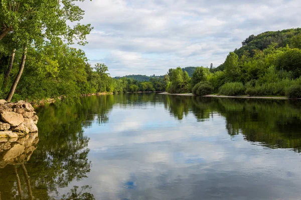 River Dordogne Aquitaine Roque Gageac Perigord Noir France — Stock Photo, Image