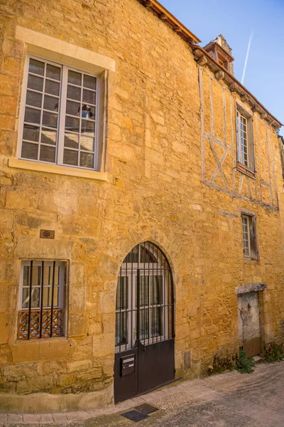 Sarlat Caneda Daki Tarihi Evler Dordogne Departmanı Aquitaine Fransa — Stok fotoğraf