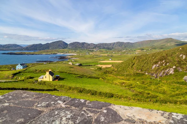 Case Coloniche Irlandesi Kerry Occidentale Penisola Beara Irlanda Circondato Natura — Foto Stock