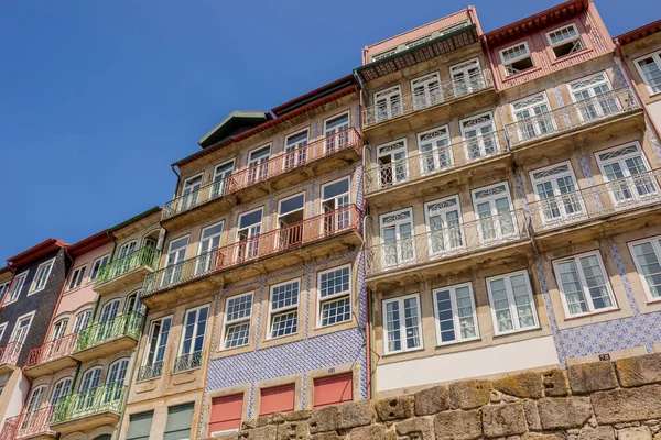 Tipiche Vecchie Case Ribeira Porto Portogallo — Foto Stock