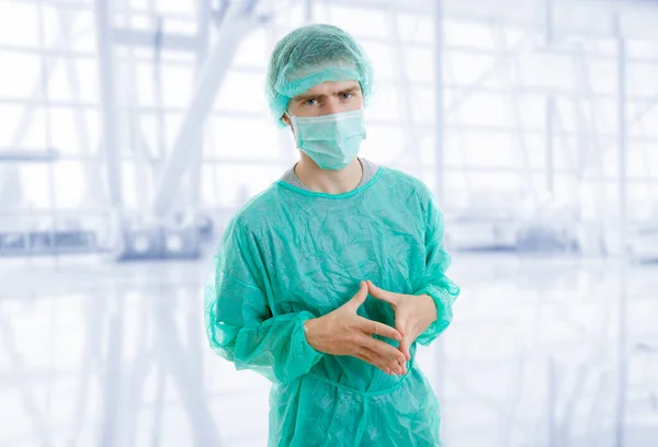Lycklig Manlig Läkare Sjukhuset — Stockfoto
