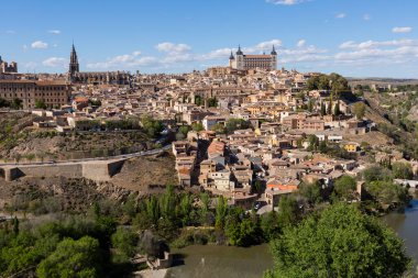 İspanya, Mirador del Valle 'den Toledo' nun görüntüsü