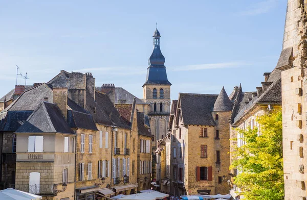 Sarlat Caneda Frankreich Das Zentrum Der Mittelalterlichen Stadt Sarlat Caneda — Stockfoto